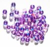 50 4x5mm Faceted Tanzanite AB Donut Beads